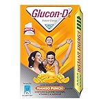Glucon-D Mango Blast Glucose Powder (450g, Refill)| For Tasty Mango Flavoured Glucose Drink| Provides Instant Energy| Vitamin C Supports Immunity| Contains Calcium- Amazon