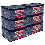 Kuber Industries Pack of 6 Non Woven Printed Saree Bags/Covers for Cloth Storage Set | Multipurpose Sarees Storage Bags for Suit, Lehanga, Dress | Sari/Shadi Organizer- Amazon