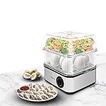 Wipro Elato BE201 4in1 Multicooker 500 Watt – Boils up to 16 Eggs, Steam Rice, Poach Eggs, Cook Vegetables – 3 Boiling Modes, Concurrent Cooking – 2 Year Warranty- Amazon
