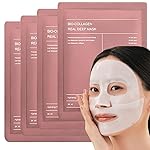 QLOVYA™ Collagen Overnight Wrapping Peel Off Facial Mask Pack 2.53 fl.oz With Brush – Elasticity & Hydration Care, Reduces Sagging & Dullness – Hydrolyzed Collagen For Glowing Skin – Korean Skin Care (Bio Mask PACK 1)- Amazon