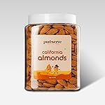Pureserve Natural California Almonds 1Kg – Whole Badam Giri | High in Protein, Fiber & Essential Nutrients | Boosts Immunity & Energy | 100% Natural, Gluten-Free Superfood | Fresh & Crunchy Dry Fruits- Amazon