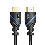 C&E High Speed HDMI Cable Male to Male with ethernet Black (3 Feet/0.9 Meters) Supports 4K @ 30Hz HDMI High Speed 10.2 Gbps-30AWG – Compatible with Xbox PS3 PS4 Pro nVidia AMD Apple TV 4K- Amazon