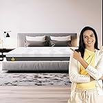 Centuary Mattresses Sleepables 6-Inch King Size with Active Edge Support Antimicrobial Foam Rolled & Vaccumed Bonnell Spring Mattress (78x72x6)- Amazon