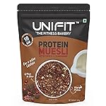 UNIFIT Protein Muesli | 375g of Delicious Nutrition! | High-Protein & Fiber with Fruits, Nuts, Seeds & Dark Chocolate | Healthy Breakfast Cereal with Oats & Crunchy Goodness |- Amazon