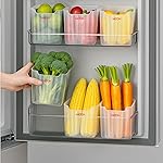 MILTON Cryo Fridge Storage Containers for Door – Set of 6, Stackable Plastic Containers with Waterproof Stickers | Space-Saving Organizer- Amazon