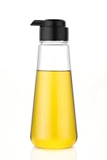 HomeWiz Plastic Oil Dispenser 1 Litre Cooking Oil Dispenser Bottle Oil Container | Slide Top | Kitchen accessories items for home | Oil Dispenser 1 Litre steel | Oil bottle- Amazon