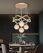 blissbells Led Chandelier Hanging Suspension Lamp Pack of 1 (4 Hanging orb)- Amazon