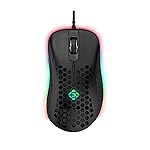 Cosmic Byte Spectrum RGB Wired Gaming Mouse, 66grams, 12800DPI, 1000Hz Polling, 10M Switches, Software Support (Black)- Amazon