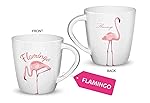 Cello Melmoware Joycee Mugs, 200ml, Flamingo Design, Pack of 1- Amazon