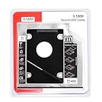 Storite Caddy for ssd and HDD, Optical Bay 2nd Hard Drive Caddy, 9.5mm Caddy- Amazon