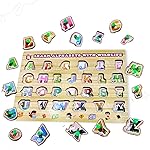 Adora Wooden Alphabet Puzzles with Pictures for Children, Montessori Educational Toy for Boys & Girls, Learning Letters Puzzle Board Toy, Puzzle Toys- Amazon