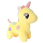 Babique Unicorn Teddy Bear Plush Soft Toy Cute Kids Birthday Animal Baby Boys/Girls (25 Cm, Yellow)- Amazon