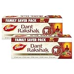 Dabur Dant Rakshak Ayurvedic Toothpaste – 700g (175g x 4) | With Goodness Of 32 Ayurvedic Herbs | Prevents & Calms Gum Pain | Kills Germs | Complete Family Toothpaste | No Added Fluorides & Parabens- Amazon