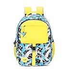 Skybags WOKE PRO 01 3 Compartment SCHOOL BACKPACK YELLOW BLUE- Amazon