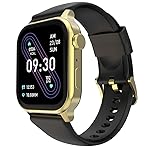 Fire-Boltt Rise Smart Watch, 1.85″ HD Display, Metal Body with Bluetooth Calling, Rotating Crown, AI Voice Assistant, 120 Sports Modes, Neon UI, SpO2 & Heart Rate Monitoring (Gold Black)- Amazon