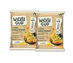 WickedGud Hakka Noodles (200gm x 2) No Maida | No Oil | No MSG | High Protein | High Fibre | Cholesterol Free- Amazon