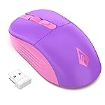 Archer Tech Lab Wireless Mouse,2.4GHz USB Nano Receiver, 3 DPI (800/1200/1600), Ergonomic Lightweight Design 55g,10M Range, Plug & Play, 2 Million Clicks, for Windows PC/Laptop (Precision 100-Purple)- Amazon