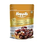 Happilo Premium Arabian Dates Pouch 500 g| Healthy snacks, Dry fruits, Khajoor, Khajur| Rich in Fibre | Naturally Fat-Free | Good for Gut Health | No Added Sugar.- Amazon