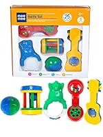 Mee Mee BPA Free Baby Rattles Set, Rattle Gift Set, Made of Food Grade Plastic, Grab Rattles and Soothing Teethers for Babies & Infants, Early Age Toys for Kids, Girls & Boys (Pack of 5, Multicolor)- Amazon