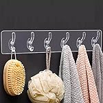 KBS Wall Hanger Hooks for Hanging Clothes Home Kitchen Office Bathroom Bedroom Door Organizers Accessories Items (6-Hook-Hanger-Transparent, 1.00)- Amazon