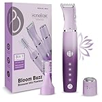 HOMEBASIC Precision Facial Hair Trimmer for Women 3-in-1 Detachable Heads for Face Eyebrow Under Arm Long Hair Remover, Body Shaver| Cordless Waterproof| 100 Min Runtime Rechargeable Battery (Purple)- Amazon