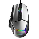 Archer Tech Lab Wired Gaming Mouse| SunPlus SPCP199 Sensor, 6 DPI Levels (800-8000) High Precision|9 Programmable Buttons|7 RGB Light, 5 Million Clicks, Ergonomic 92g|for PC Laptop Mac(Recurve 800)- Amazon