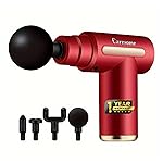 Caresome Deep Tissue Mini Massage Gun|Percussion Massager for Full Body Pain Relief – Neck, Shoulder, Back, Foot|Ideal for Men & Women (Red)- Amazon