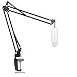 DIGIMORE D-110 Microphone Arm Stand, Adjustable Suspension Boom Scissor Mic Stand | Mic Clip | Upgraded Heavy Duty Clamp for Hyperx, Blue Yeti, Rode, Elgato- Amazon