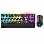 Ant Esports KM500W Pro Wireless Gaming Keyboard Mouse Combo, Rechargeable 104 Key LED Light Up Keyboard Ergonomic Wireless Gaming Mouse, Backlit Mouse Keyboard for Xbox PS5 PS4 PC Laptop- Amazon