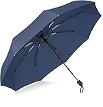 SHOPPOFOBIX Umbrella, Umbrellas for Women, Umberallas for Rain Big Size Men, Umbrellas for Wind and Rain, Windproof Umberallas Large for Man, Women, Kids, Girls, Boys -8 FIBERGLASS RIBS (Blue)- Amazon
