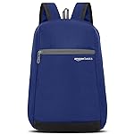 amazon basics 11L 3 Compartment Backpack | Compact Design | Durable Polyester | Spacious Main Compartment & Front Pocket | Adjustable Straps & Padded Back | Ideal For School, Outings & Travel (Blue)- Amazon