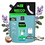 Beco Natural Liquid Detergent Top Load – 2L Refill Pack | Tough Stain Removal | Lavender & Vanilla Freshness | Retains Brightness & Shine | Chemical Free | Top Load Washing Machine Detergent Liquid- Amazon
