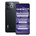 realme C71 4G Smartphone 6GB+128GB Black,6.75 inch Screen, 90Hz Eye Comfort Display, 6300mAh Battery, 37MP Cameras, Octa-core Chipset, IP54- Amazon