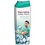 Navratna Cool Talc Active Deo | Talcum Powder | Body Odour Protection & Strong Cooling Effect | Long Lasting Freshness & Fragrance, 400gm- Amazon