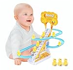 Umadiya® Ducks Slide Toys for Kids – Ducks Chasing Race Slide Game Set – Small Ducks Stair Climbing Toys for Kids, Escalator Toy with Lights and Music – 3 Duck Included (Ducks Slide)- Amazon
