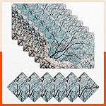 Bathla Table Mats – Set of 6-45cm x 30cm PVC Table Placemats & Coasters for Home Dining Table | Multipurpose, Heat-Resistant, Waterproof & Washable | Matworks (Hawthorne)- Amazon
