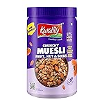 KWALITY Muesli Fruit, Nut & Seeds 900g Jar, 87% Multi Grains, No Maida, Natural Source Of Vitamin & Iron, High In Protein & Fiber, Low Fat & Cholesterol, Healthy Breakfast Cereal|1 Count- Amazon