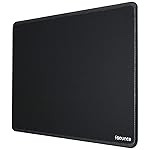 Sounce Mouse Pad Speed Type Mouse Pad with Antifray Stitched Embroidery Edges, Non-Slip Rubber Base Mousepad for Laptop PC (260mm x 210mm x 2mm) (Black)- Amazon