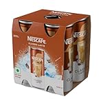 Nescafe Café-Style Cold Coffee Liquid Can, Classic Latté, (4Units x 200 Ml), 800 Ml- Amazon