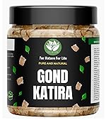 Go Vegan Pure Natural Gond Katira 100gram | Almond Gum Badam Pisin, Tragacanth Gum | High Cooling Properties | 100% Natural Superfood- Amazon
