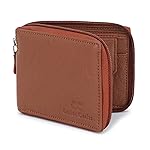M Mensanity Dezire Crafts Men Formal, Casual Round Zip Artificial Leather Wallet (6 Card Slots) (Tan)- Amazon