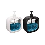 Homewiz 300ML Liquid Soap Dispenser | Refillable Pump Bottle for Hand Wash, Dish Wash, Shampoo, Conditioner, Shower Gel | Bathroom & Kitchen Use | Transparent Plastic | Pack of 2- Amazon