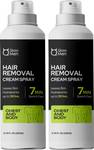 Qraa Men Hair Removal Cream Spray| Painless Body Hair Removal Powder Spray For Men’s Spray  (400 ml, Set of 2)- Flipkart