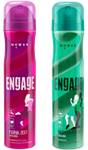 Engage Deo Combo 1 Floral Zest 150ml & 1 Garden Mystique 150ml Deodorant Spray – For Women  (300 ml, Pack of 2)- Flipkart