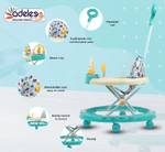 ODELEE Musical Activity Walker With Parent Rod  (Green, Beige)- Flipkart