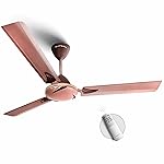 Longway Creta P1 1200 mm/48 inch Remote Controlled 3 Blade Anti-Dust Decorative Star Rated Ceiling Fan (Rusty Brown, Pack of 1)- Amazon