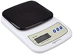 Amazon Basics Portable Digital Weighing Scale for Kitchen | Electronic Weighing Scale With Back light LCD Display and high precision sensors | Range of 1g-10 kg (Black)- Amazon