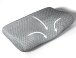 AGEasy Cervical Pillow Memory Foam Solid Orthopaedic Pillow Pack of 1  (Dark Grey)- Flipkart