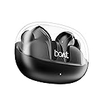 boAt Airdopes 311 Pro, 50HRS Battery, Fast Charge, Dual Mics ENx Tech, Transparent LID, Low Latency, IPX4, IWP Tech, v5.3 Bluetooth Earbuds, TWS Ear Buds Wireless Earphones with mic (Active Black)- Amazon