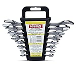 Visko Tools 701 Doe Spanner Set (Silver, 8-Pieces), Open End- Amazon